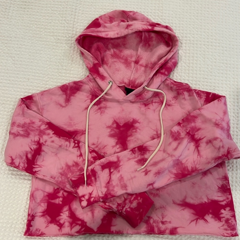 Target cropped tie dye hoodie